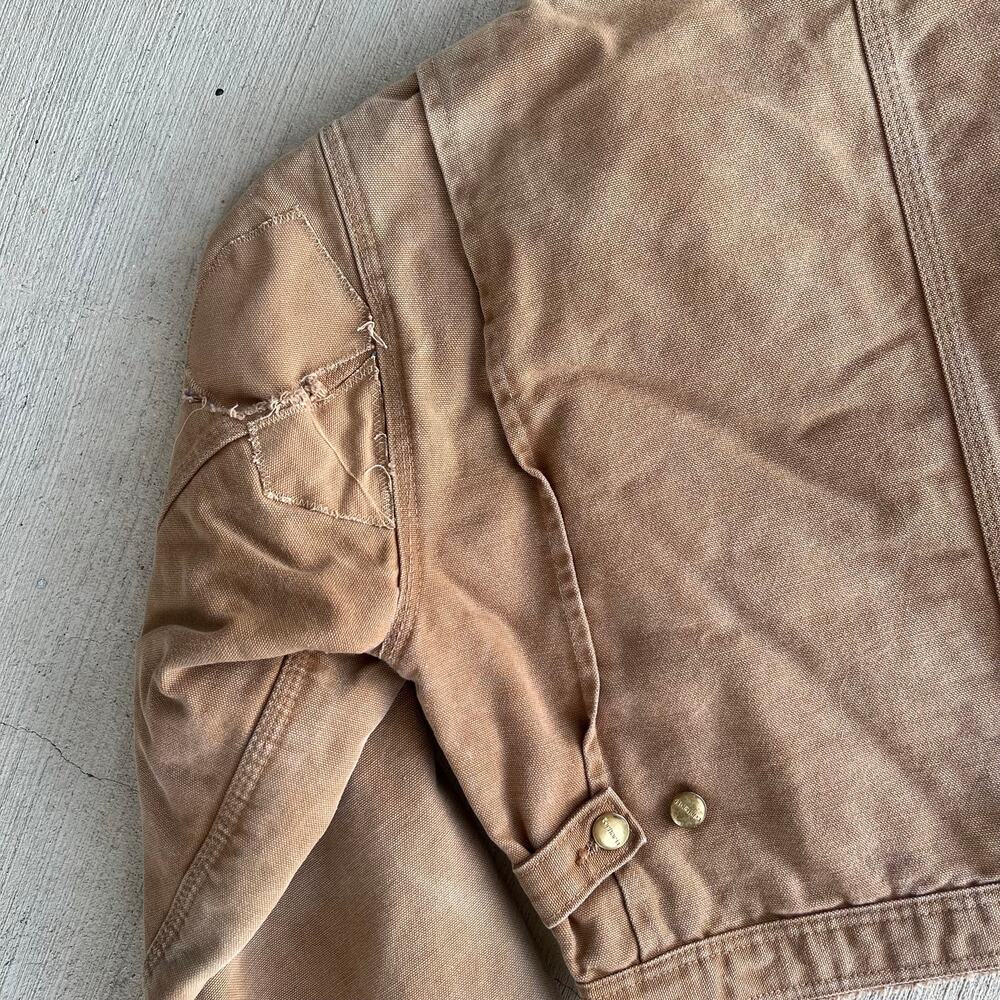 Carhartt brown cropped Detroit style work wear jacket - Picture 9 of 9